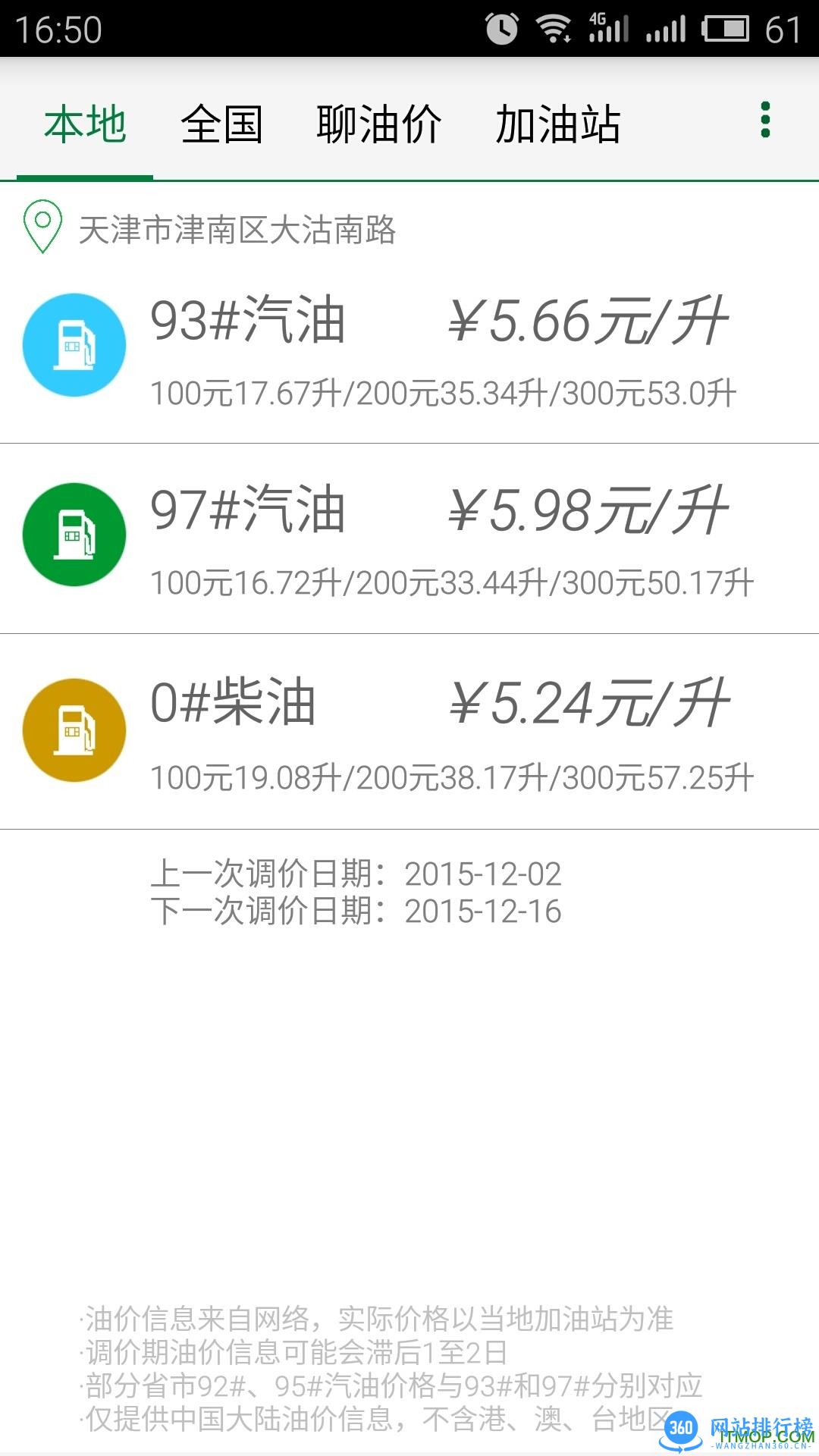 今日油价app v2.7.1 安卓版 2