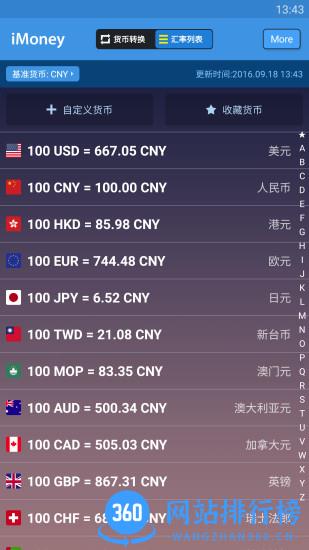 imoney全球汇率转换 v0.2.5 安卓版 1