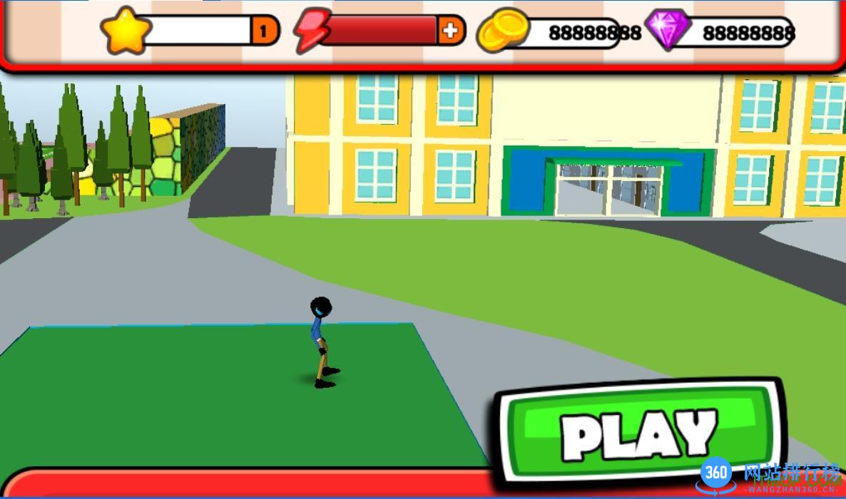 火柴人高校逃脱记无限金币钻石版(Stickman Highschool Escape) v1.3 安卓修改版 0