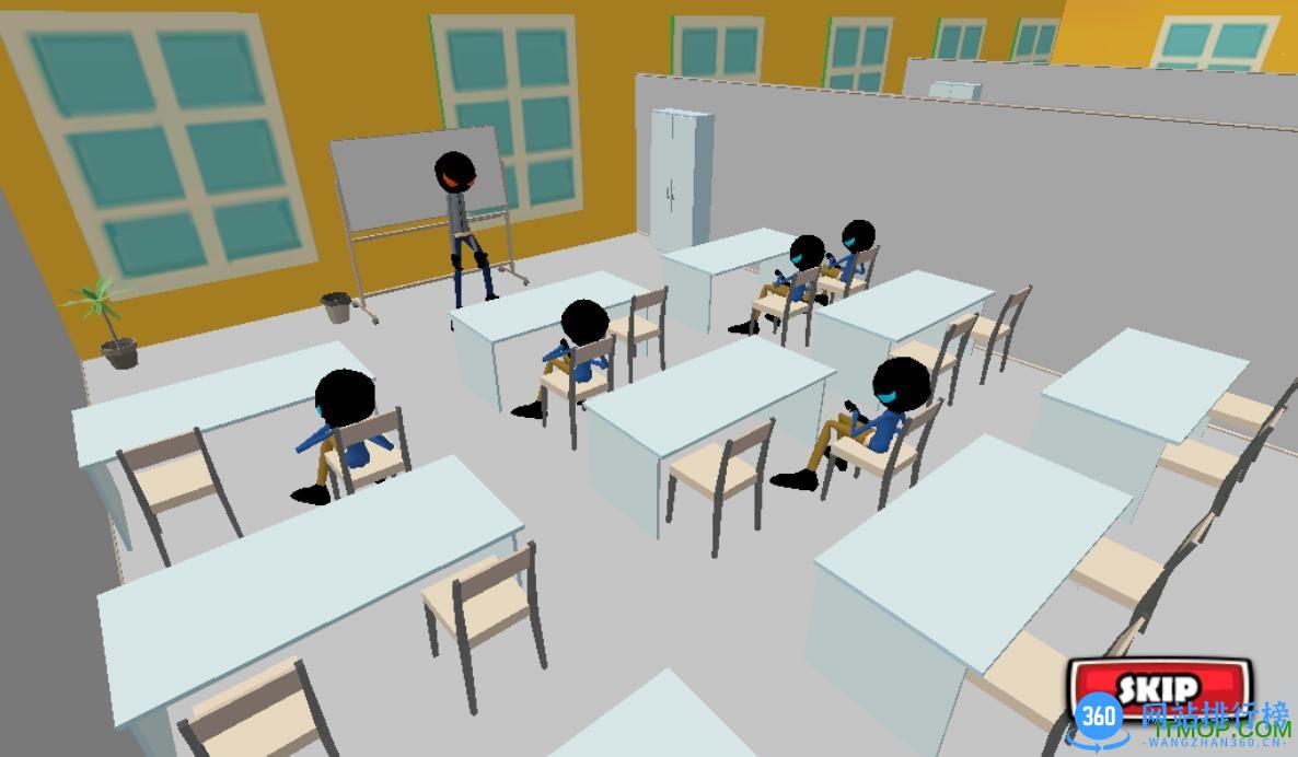 火柴人高校逃脱记无限金币钻石版(Stickman Highschool Escape) v1.3 安卓修改版 1
