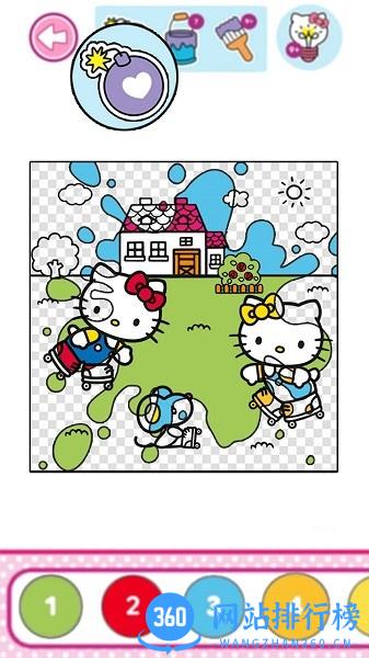 凯蒂猫数字填色花园游戏 v1.0 安卓版 3