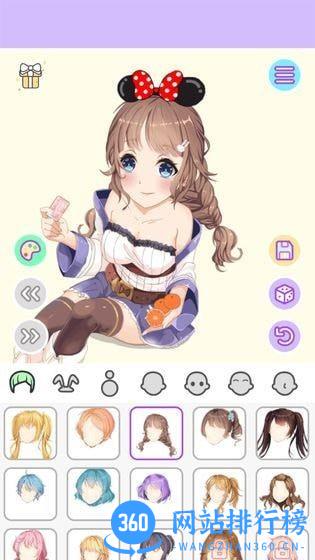 动漫萌娘换装游戏
