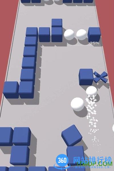 彩色躲避球球3D手游