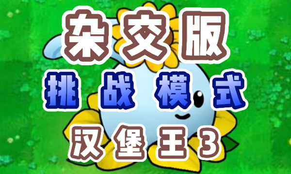 植物大战僵尸杂交版汉堡王3怎么过