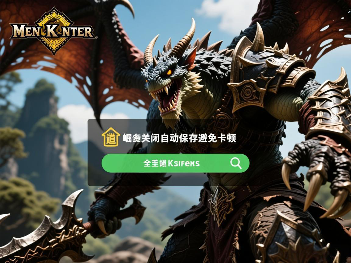 怪物猎人崛起关闭自动保存避免卡顿