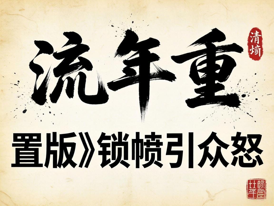 《流年重置版》锁帧引众怒