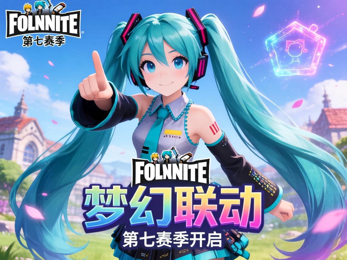 堡垒之夜第七赛季开启：初音未来梦幻联动